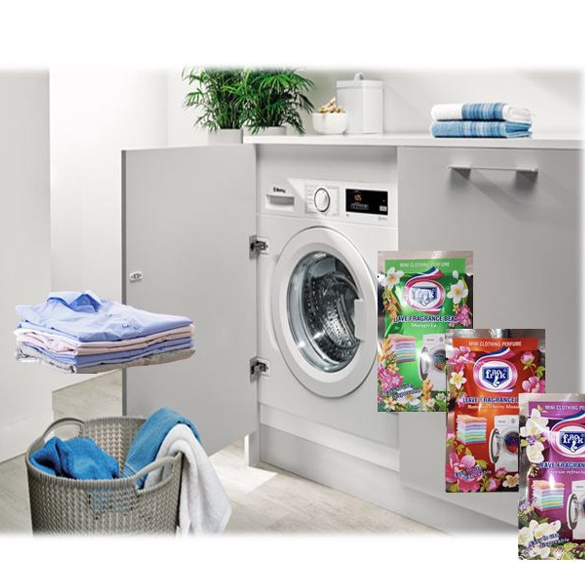 GENERICO - Sobres De Perlas Refuerzo De Aroma Para Lavadora Pack 4