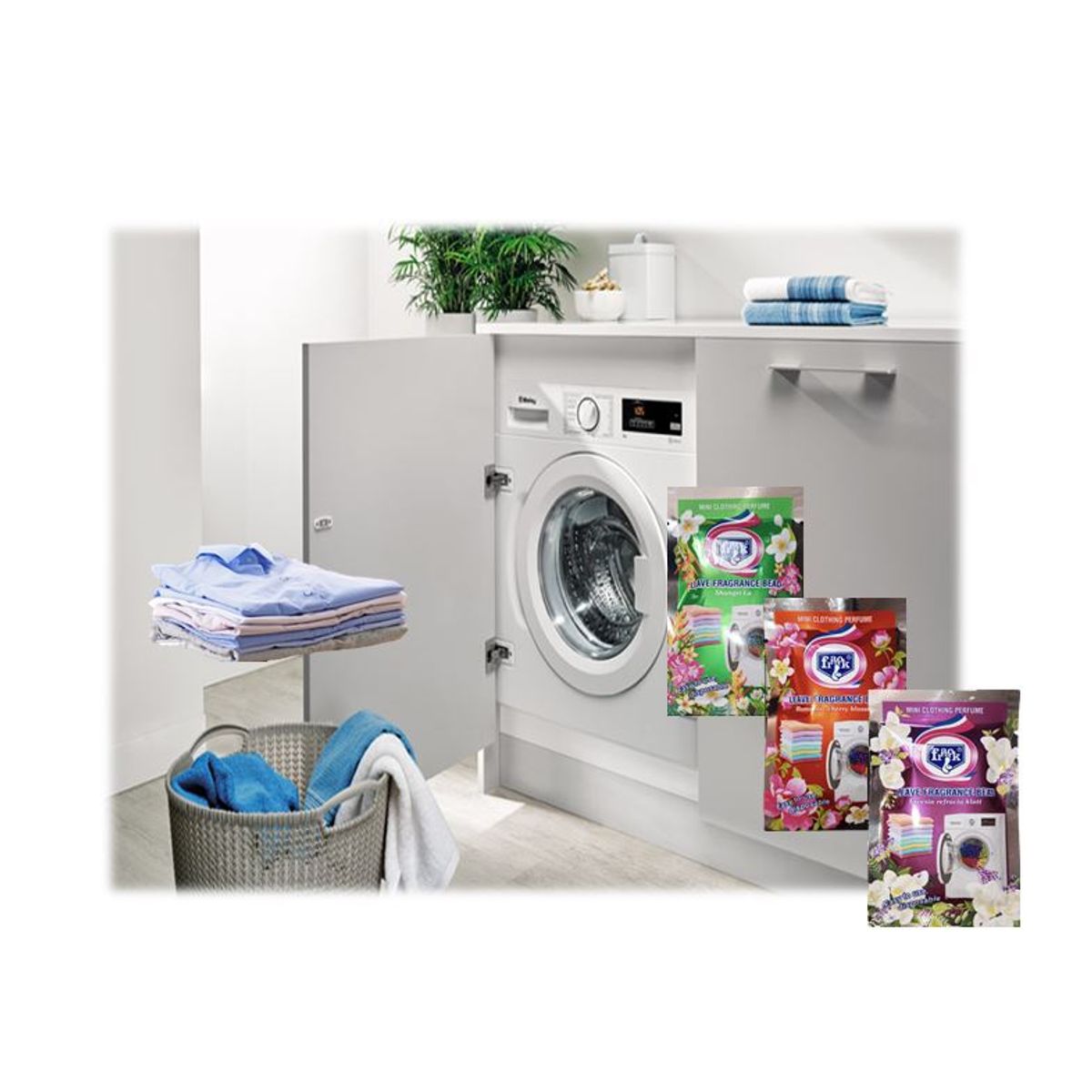 GENERICO - Sobres De Perlas Refuerzo De Aroma Para Lavadora Pack 4