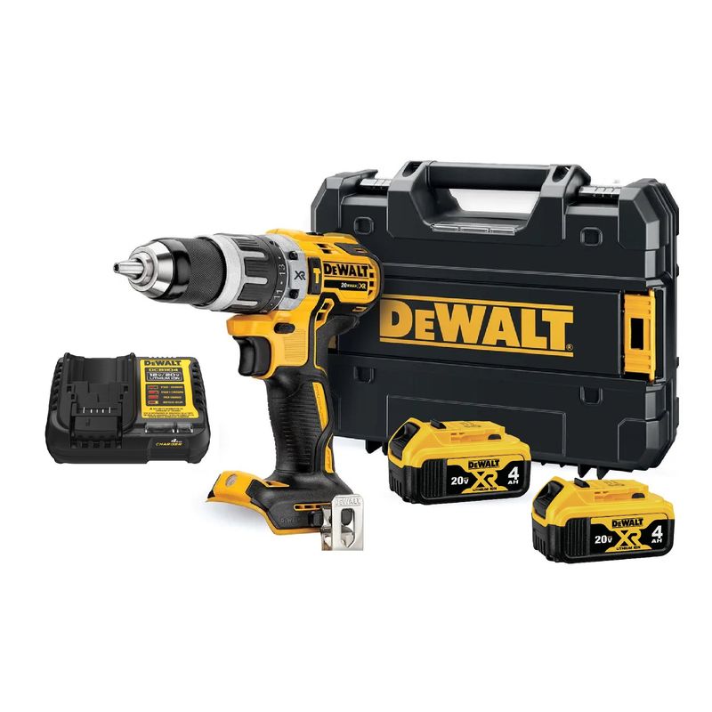 DEWALT - Taladro Percutor 20v S/carbones + 2 Bat 4ah Dewalt Dcd796M2
