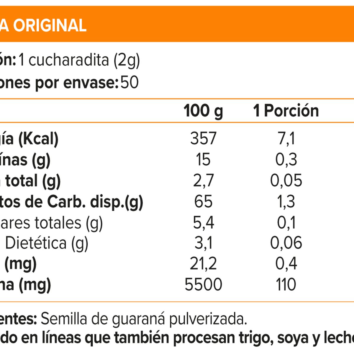 BROTAVIDA - Guaraná, Superalimento (100 gr) - Original