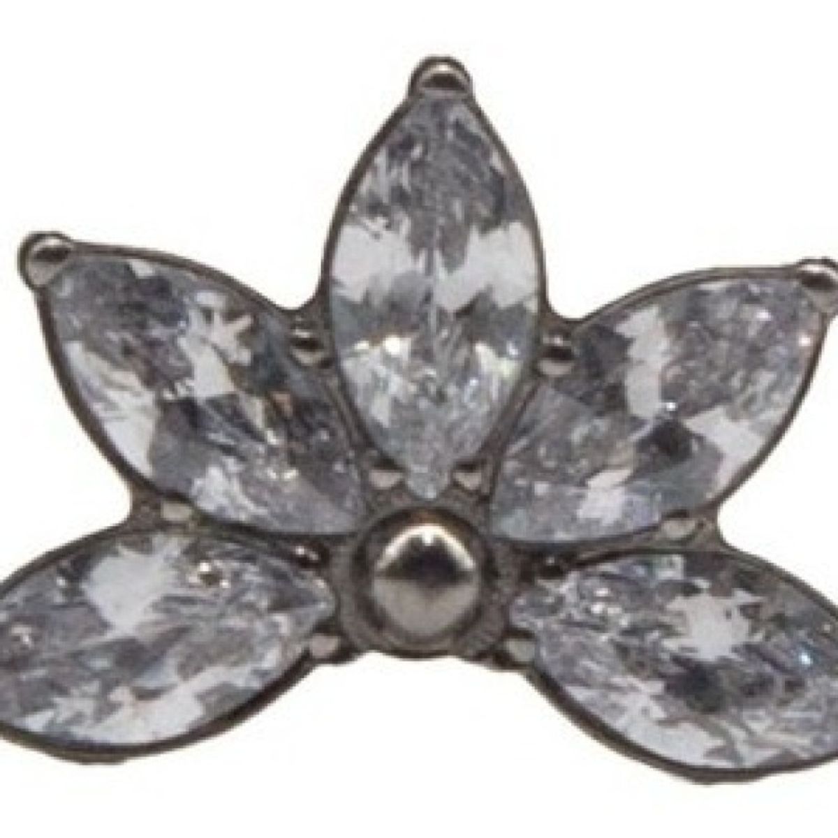 ALEMDALINDA - Piercing Labret  Lab191  1,2x8  Mod Hoja Gr Joya  Titanium