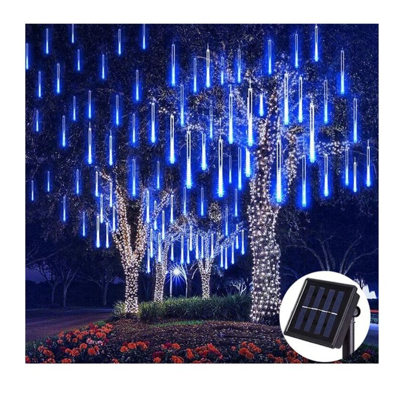 GENERICO - Luces en forma de cascada para exteriores, 144 LED e impermeables