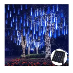 GENERICO - Luces en forma de cascada para exteriores, 144 LED e impermeables