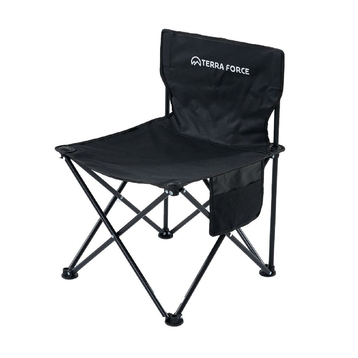 TERRA FORCE - SILLA PLEGABLE CAMPING NEGRO