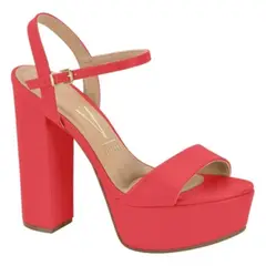 VIZZANO - Sandalia Taco Cuadrado Rojo