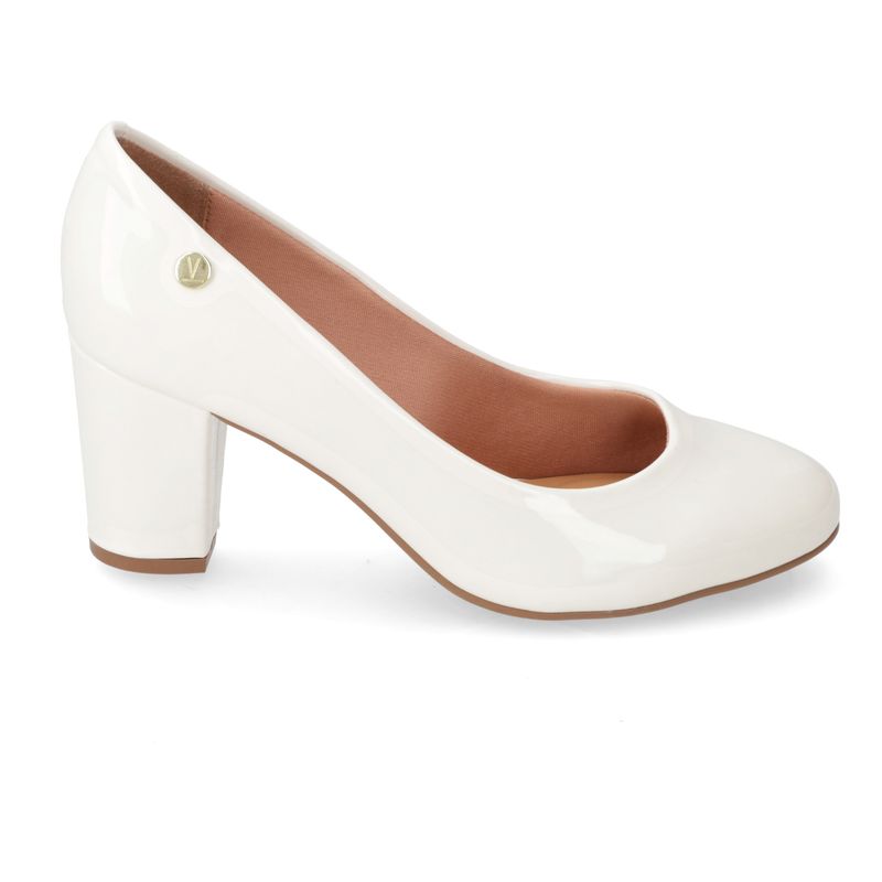 VIZZANO - Zapato Taco Cuadrado Vizzano Efecto Charol Blanco