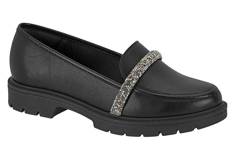 Mocasín Mujer EcoCuero Negro