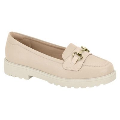Mocasin Mujer EcoCuero Crema