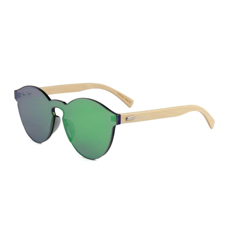 GENERICO - Lentes anteojos de sol gafas mujer de madera de bambú UV400
