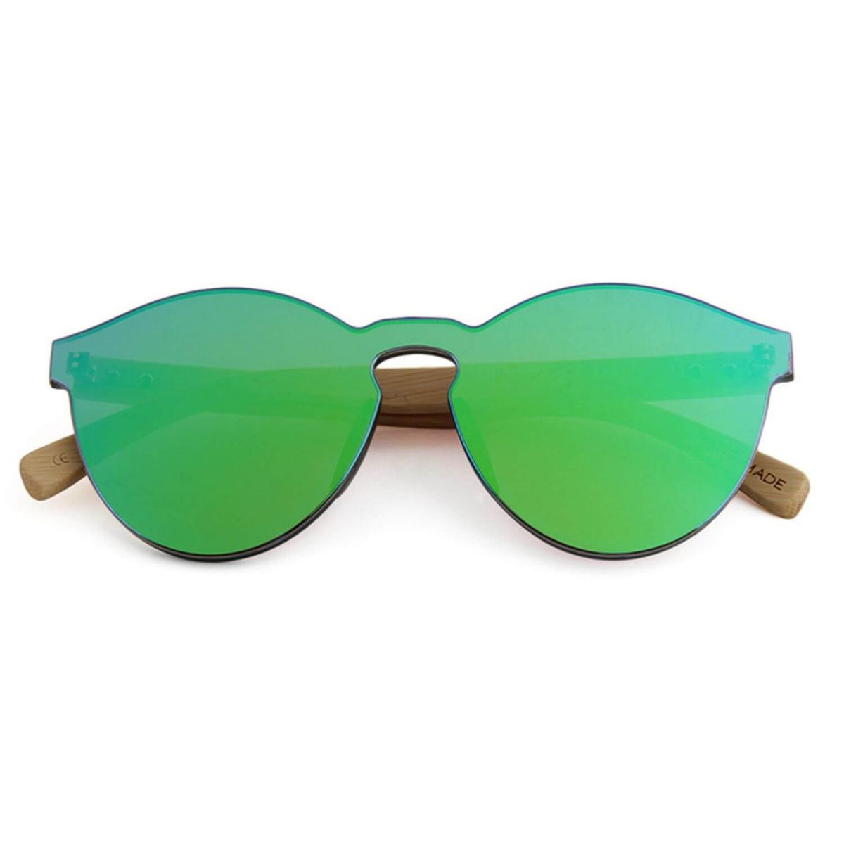 GENERICO - Lentes anteojos de sol gafas mujer de madera de bambú UV400