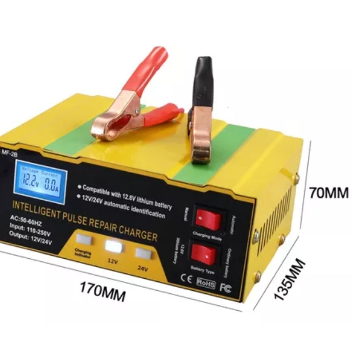 ESHOPANGIE - Cargador Auto Inteligente Batería 126v De Auto Mf-2b