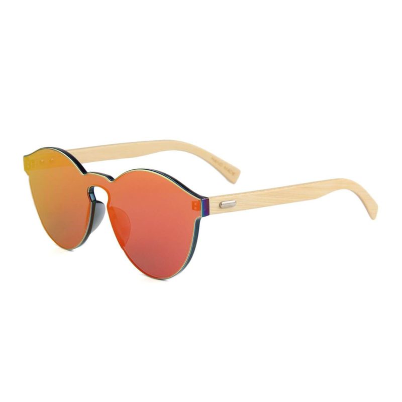 GENERICO - Lentes anteojos de sol gafas mujer de madera de bambú UV400