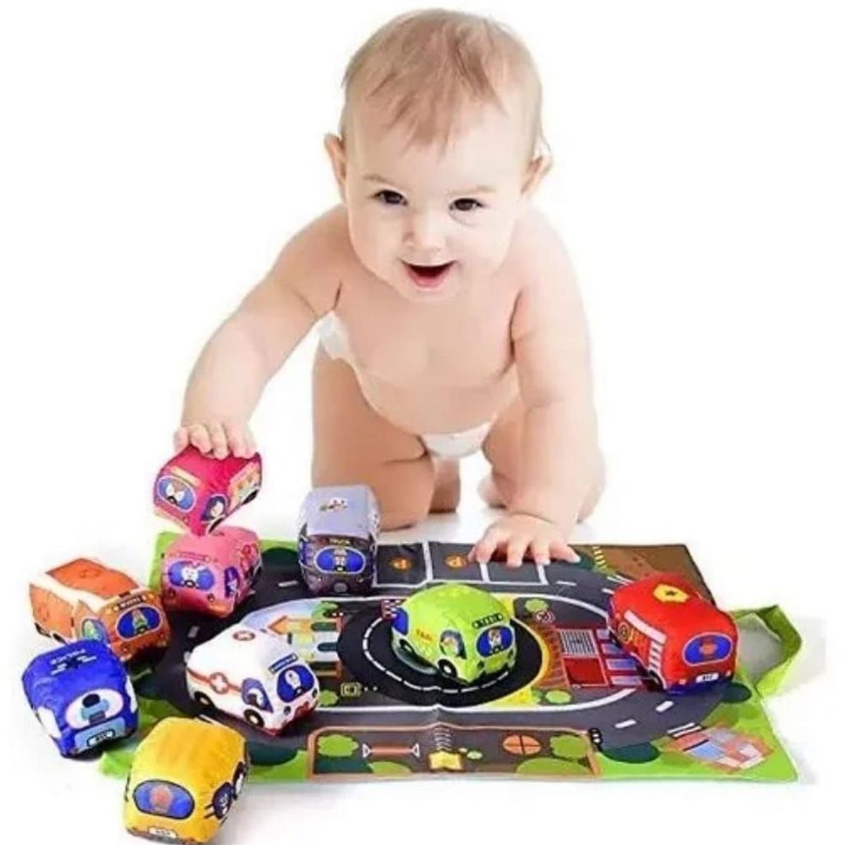 HUANGER - Juguete Manta Circuito De Autos Sonajeros