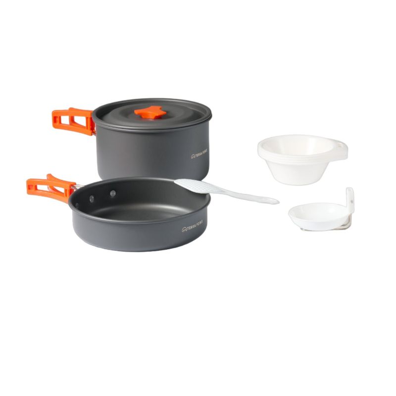 TERRA FORCE - SET OLLAS ALUMINIO CAMPING 2 PIEZAS M