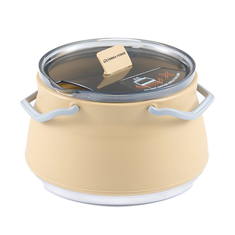 TERRA FORCE - OLLA CAMPING PLEGABLE SILICONA 1 L