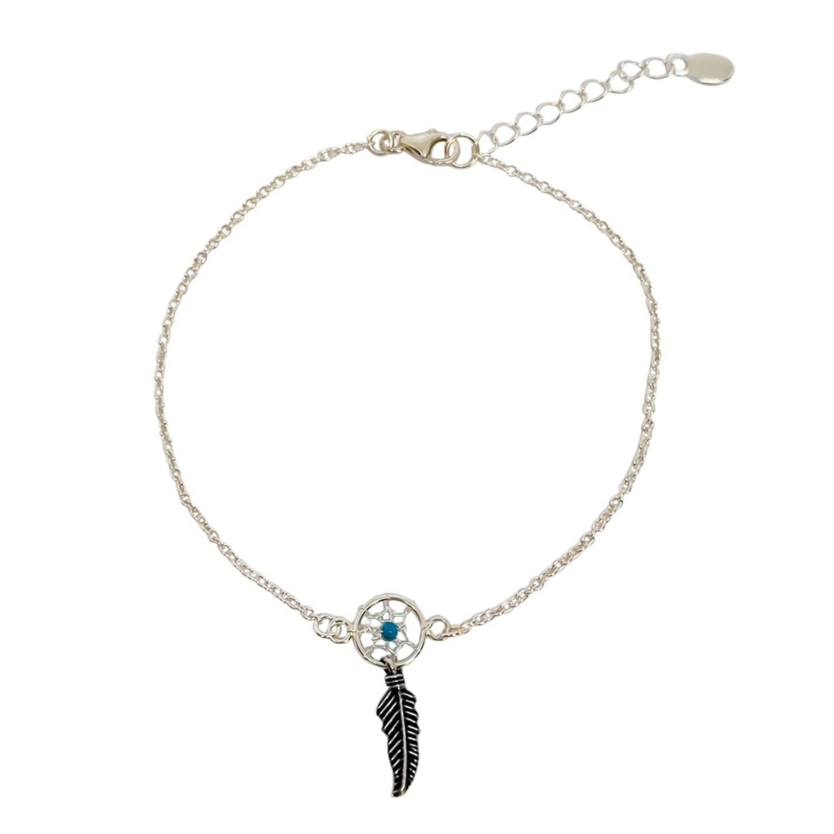 COGGIOLA - Pulsera Atrapasueño Turquesa Plata Fina 925