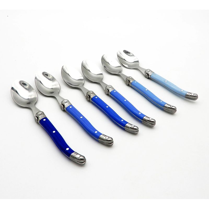KITCHENWARE - Set 6 Cucharitas Montpellier Acero Inoxidable – Azul