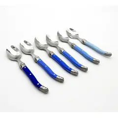 KITCHENWARE - Set 6 Cucharitas Montpellier Acero Inoxidable – Azul