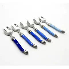 KITCHENWARE - Set 6 Cucharitas Montpellier Acero Inoxidable – Azul