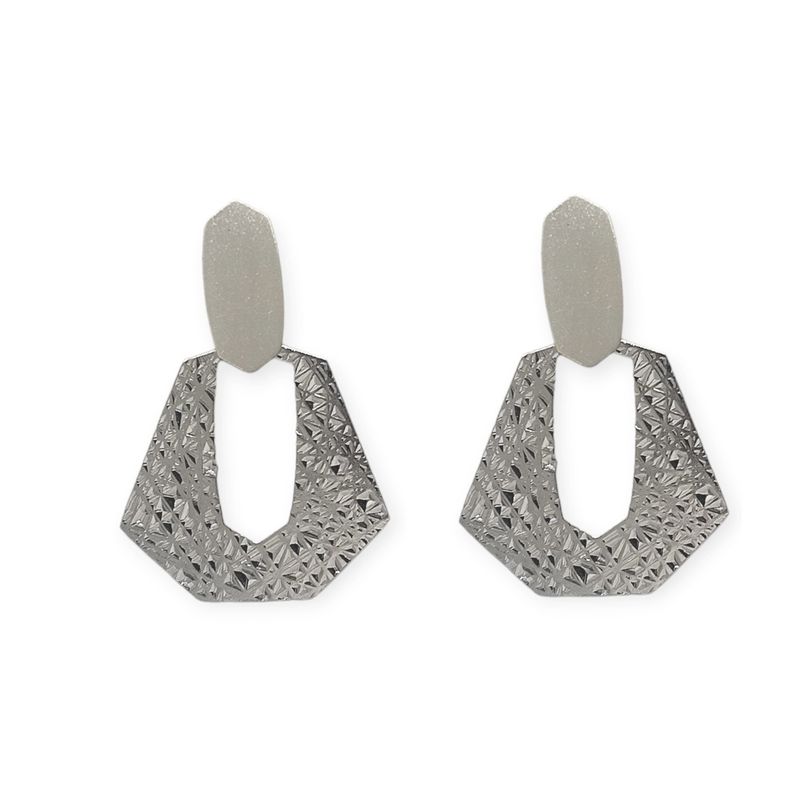 ANDREA COGGIOLA JOYAS - Aros Helena Satinados Plata Fina 926