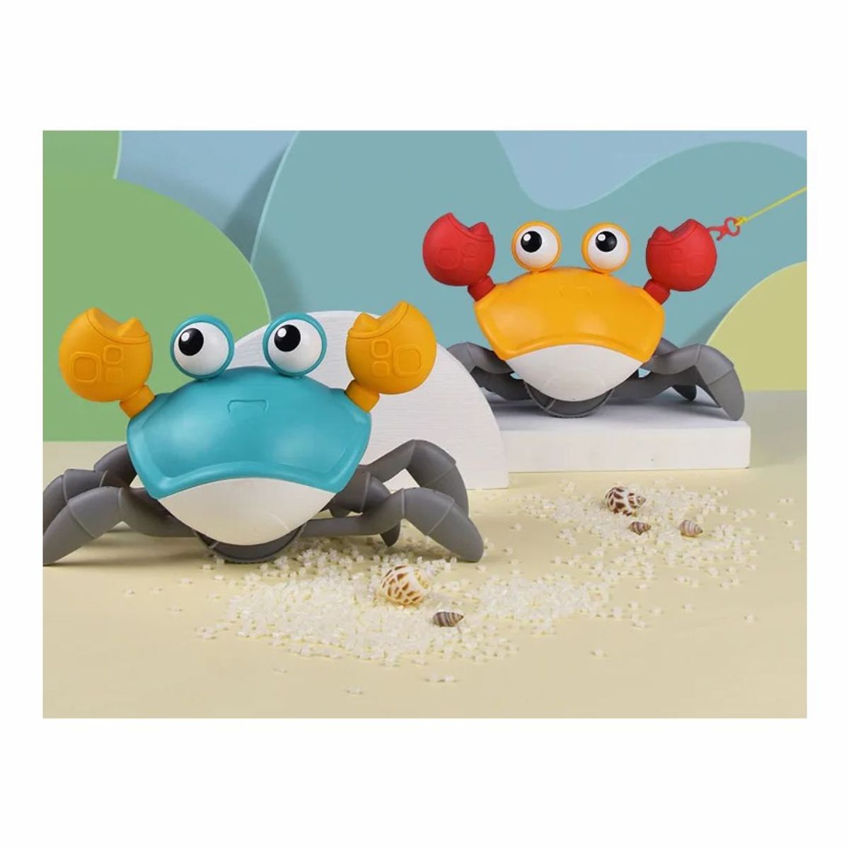 OEM - CANGREJO FLOTADOR JUGUETE DE BAÑO PARA NIÑOS NARANJA