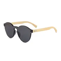 GENERICO - Lentes anteojos de sol gafas mujer de madera de bambú UV400