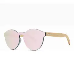 GENERICO - Lentes anteojos de sol gafas mujer de madera de bambú UV400