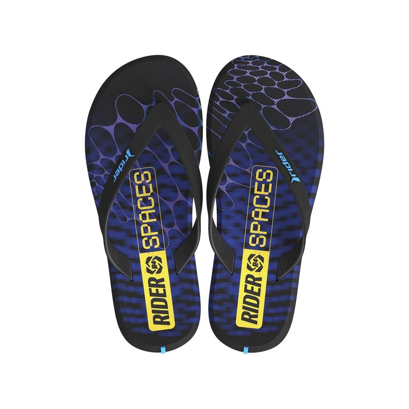 RIDER - Sandalia Hombre Negro/Azul R4 Rider