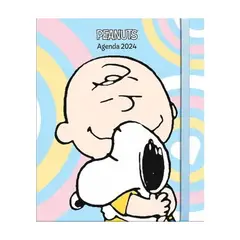 ANTARTICA LIBROS - Agenda 2024 Snoopy Cuaderno Semanal (Pastel)