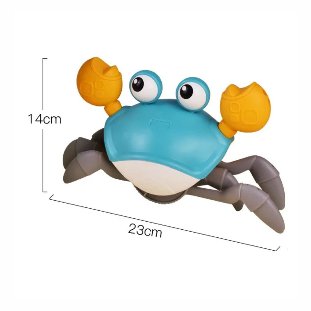 OEM - CANGREJO FLOTADOR JUGUETE DE BAÑO PARA NIÑOS CELESTE