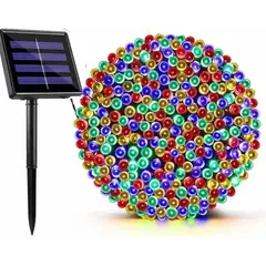 U BUY - Pack X6 Luces Solar Navidad Guirnalda 10 Metros 100 Led Mult