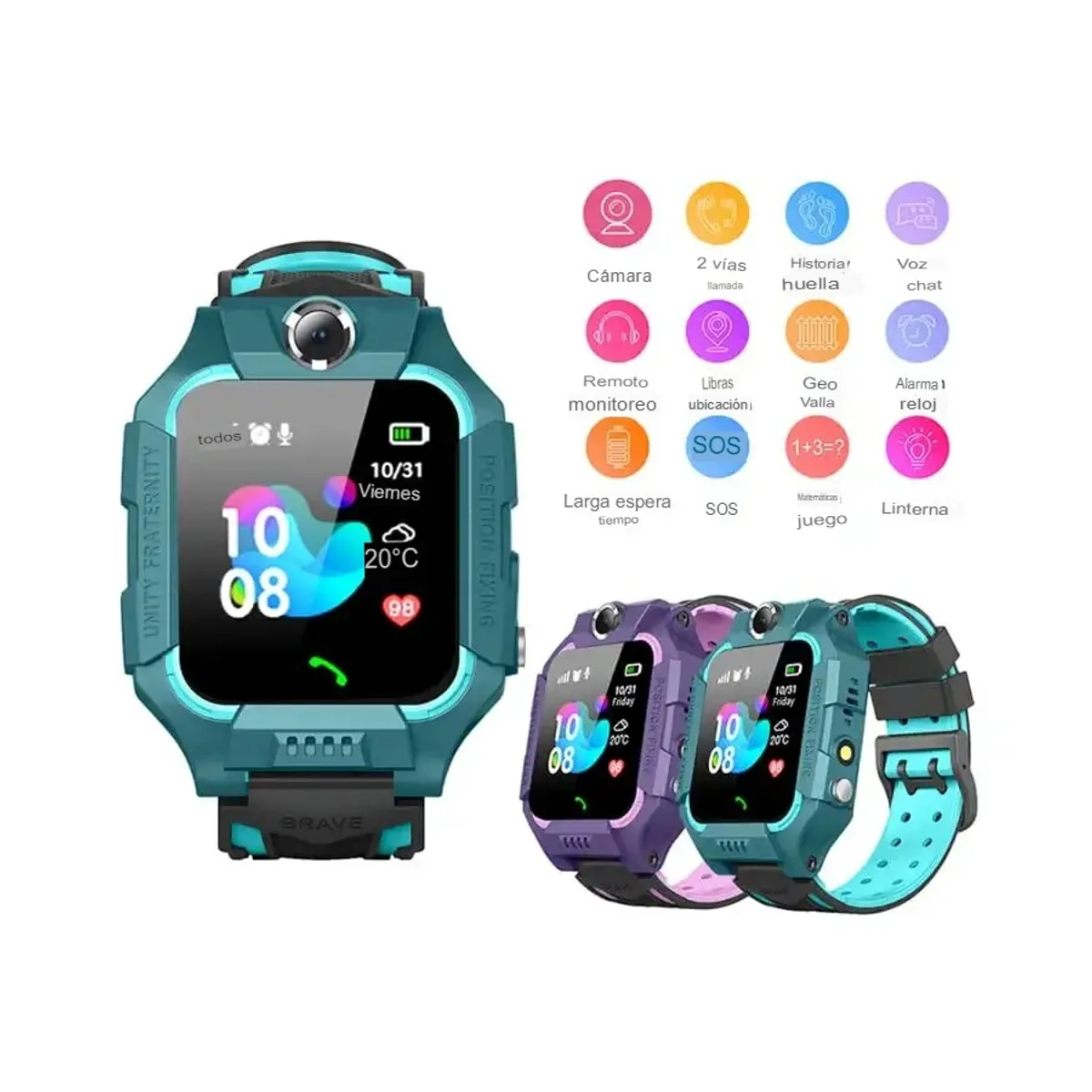 GENERICO - Reloj inteligente para niños dispositivo resistente al agua