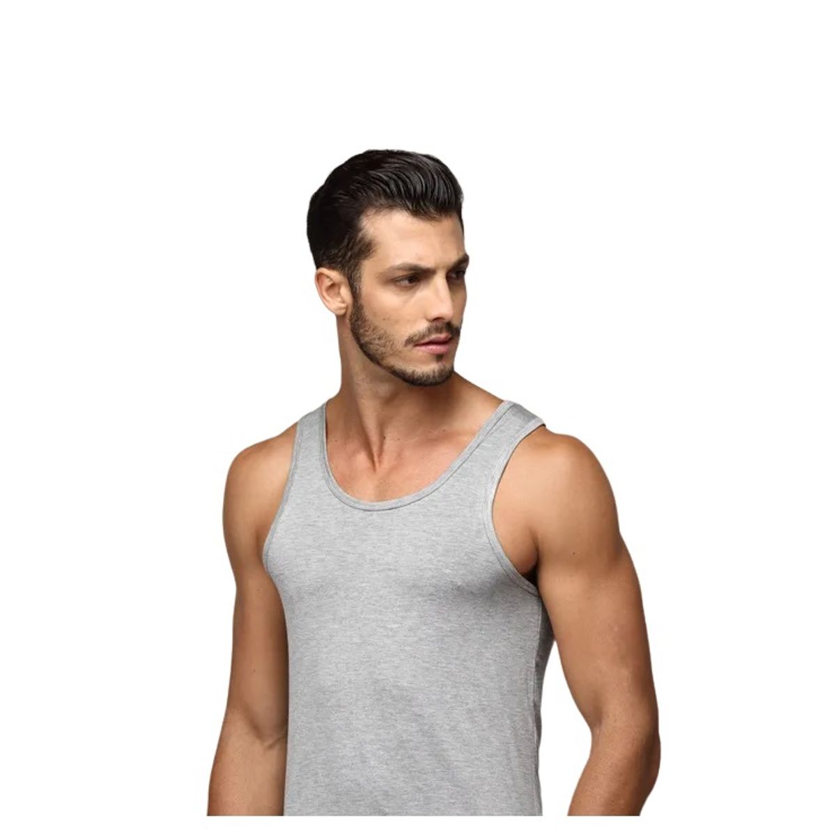 GARSIL - Polera De Algodon Musculosa Para Hombre  - Cuello Redondo
