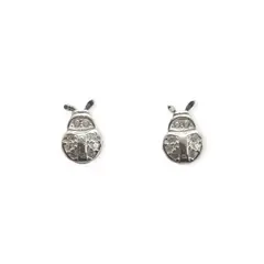 ANDREA COGGIOLA JOYAS - Aros Chinitas Circón Plata Fina 925