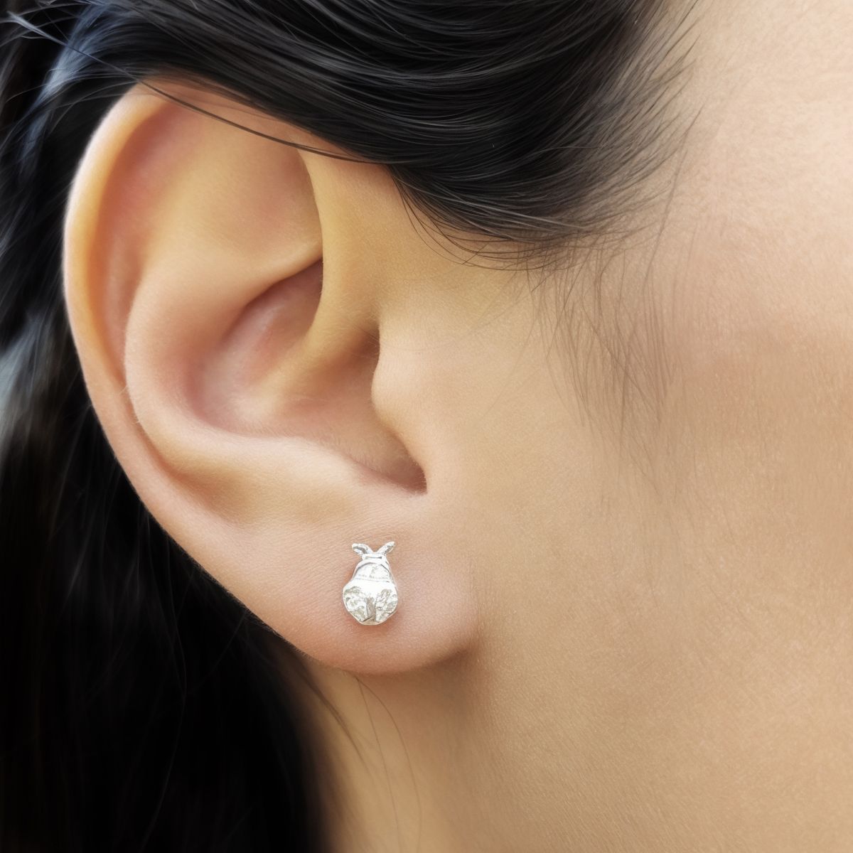 COGGIOLA - Aros Chinitas Circón Plata Fina 925