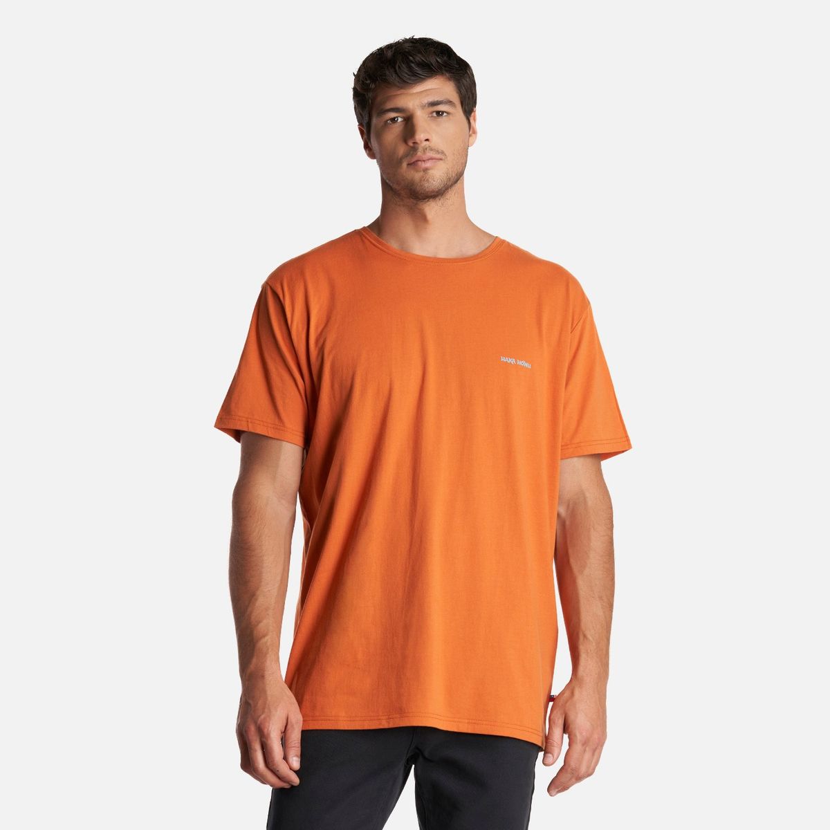 HAKA HONU - Polera Hombre Polo Naranjo Haka Honu