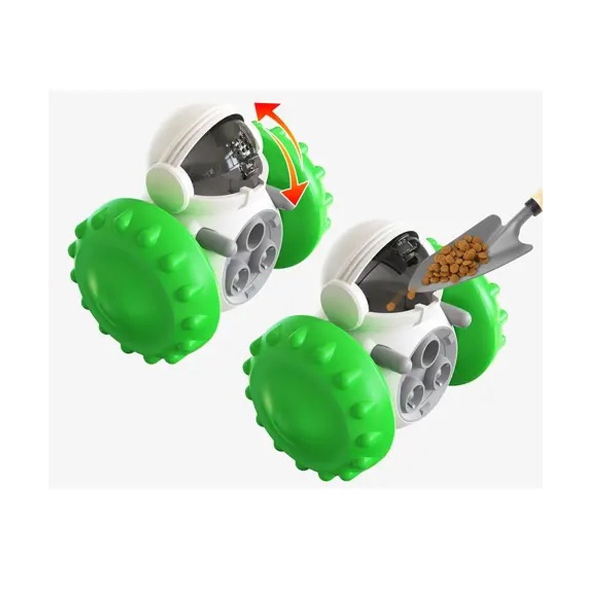 GENERICO - Comedero Lento Inteligente Juguete Robot Perros Gatos