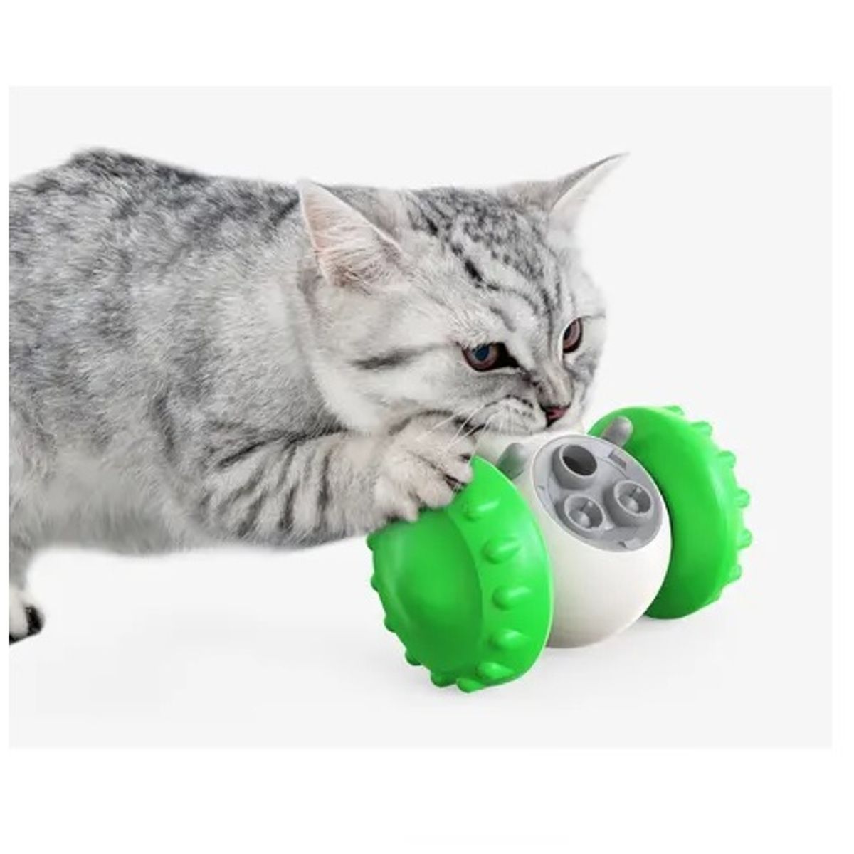 GENERICO - Comedero Lento Inteligente Juguete Robot Perros Gatos