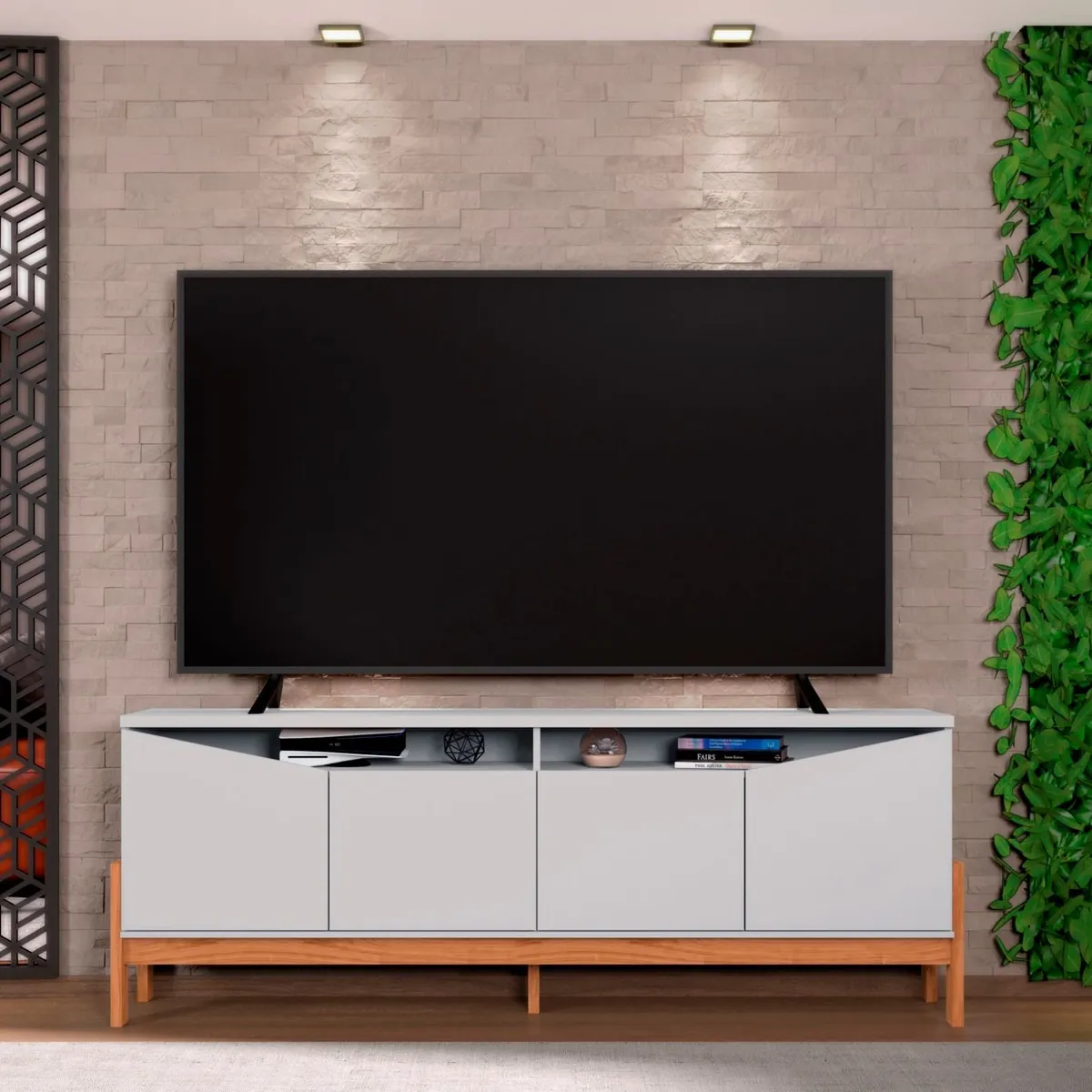 YARDAS - Rack Estante Yardas Arizona 75 Pulgadas Gris Perla 765