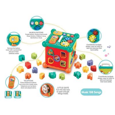 Imagen 2 del producto Cubo Didáctico musical bebé 30 actividades