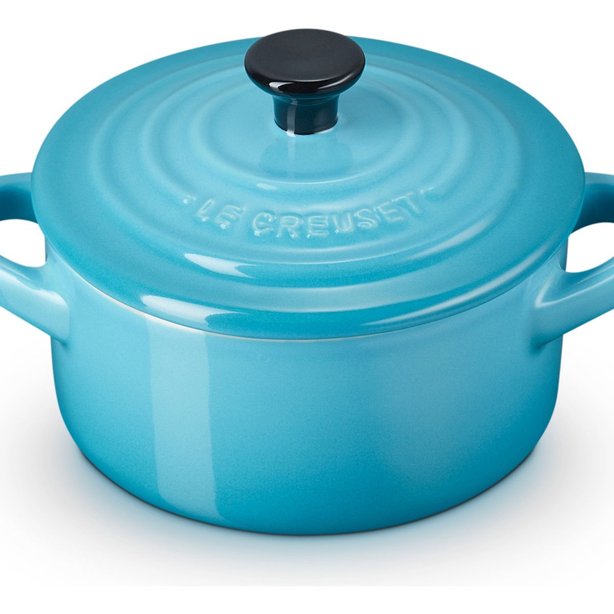 LE CREUSET - Le Creuset Mini Cocotte Redonda 10 Cm Azul Caribe Cerámica