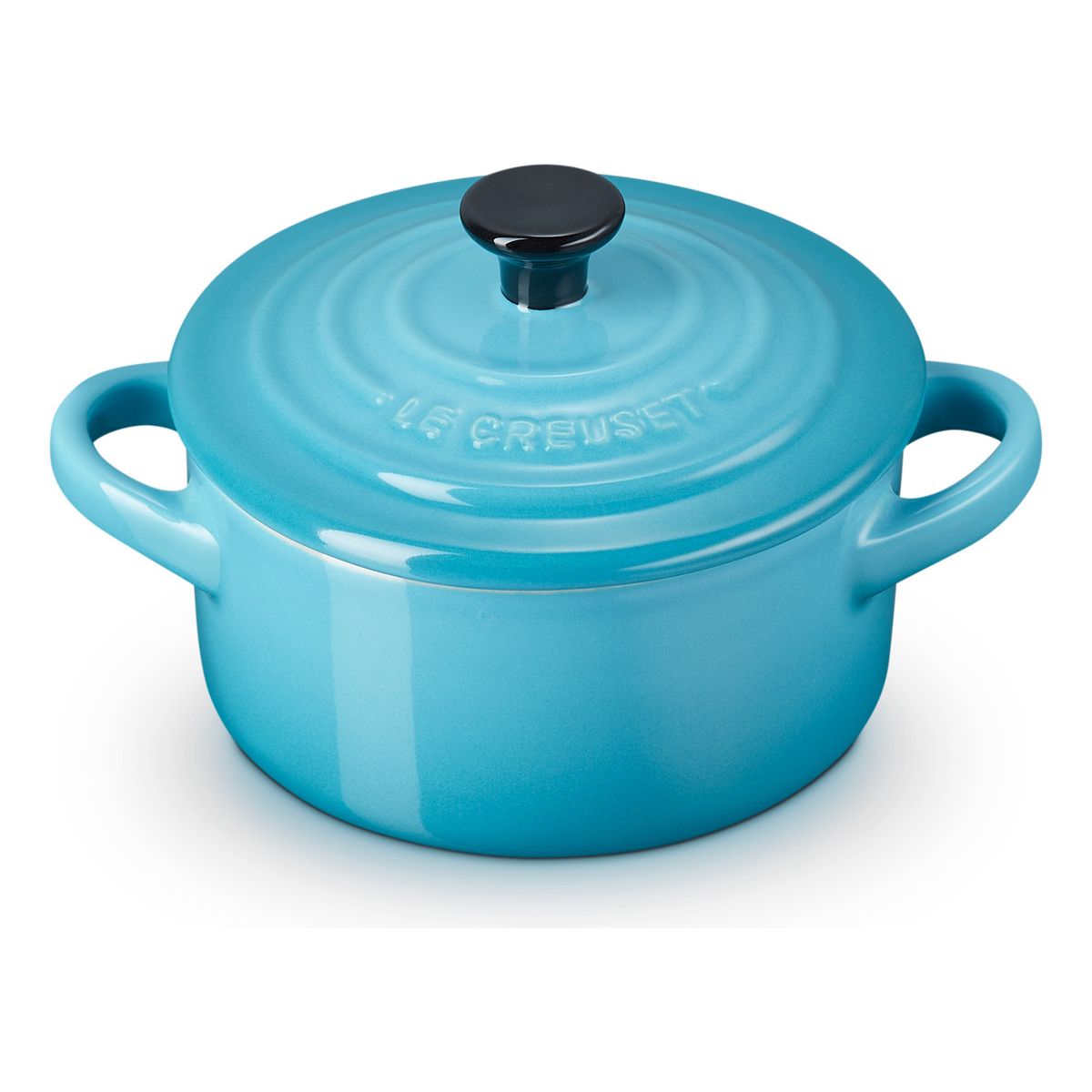 LE CREUSET - Le Creuset Mini Cocotte Redonda 10 Cm Azul Caribe Cerámica