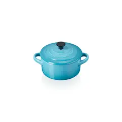 LE CREUSET - Mini Cocotte Redonda 10cm Azul Caribe