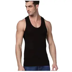 GARSIL - X3 Polera De Algodon Musculosa Para Hombre - Cuello Redondo