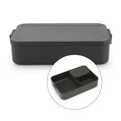 BRABANTIA - Contenedor para almuerzo Make & Take Bento Grande Negro