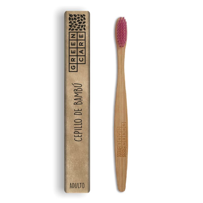 GREENCARE - Cepillo Morado de Bambu para Adulto - Greencare