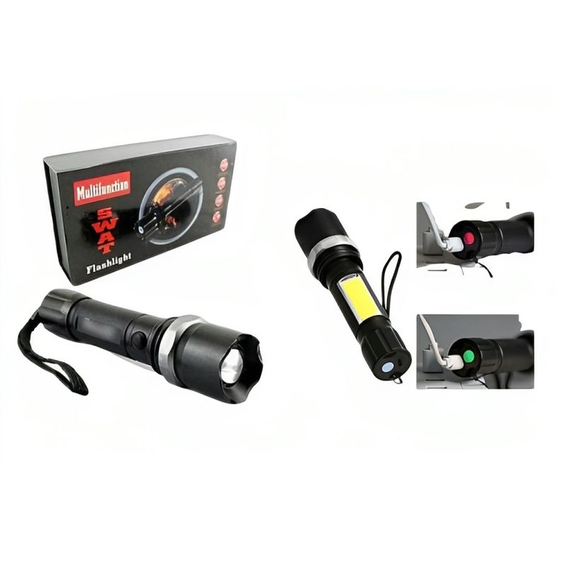 OEM - Literna Tactica Luz Led Recargable