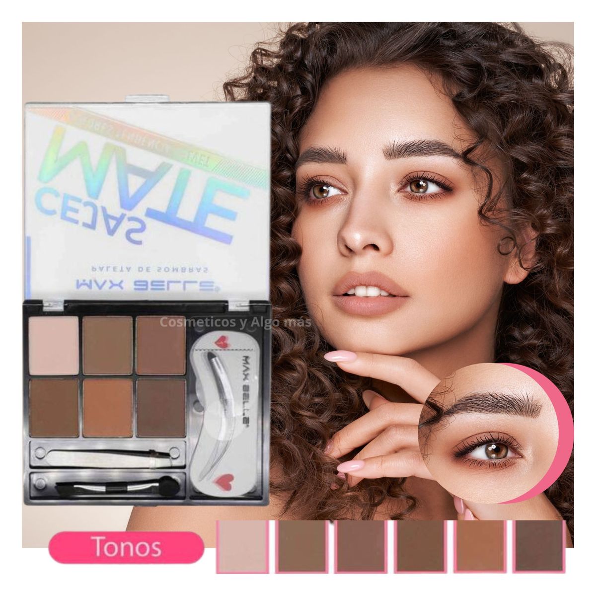 FLAMENCO - Paleta pigmentos en polvo para perfilado definicion de cejas