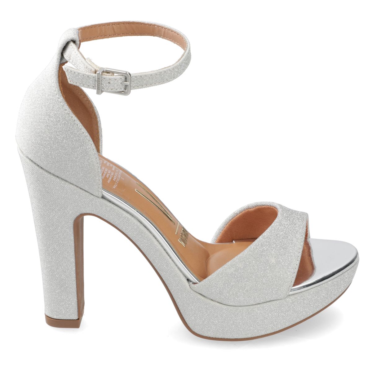 VIZZANO - Sandalia Taco Ancho 13 cm Vizzano Plateado