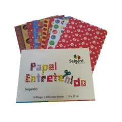 SEIGARD - Set De 10 Hojas Papel Entretenido SEG2223 Multicolor